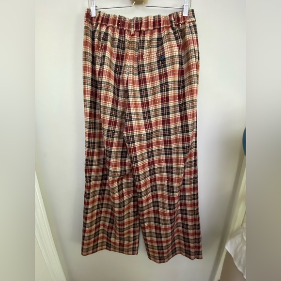 ANTHROPOLOGIE The Avery Sparkle Pleated Wide-Leg Trousers by Maeve XL new - Picture 5 of 6